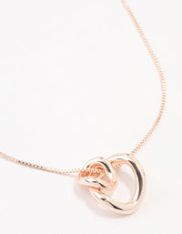 Rose Gold Plated Swirl Pendant Necklace - link has visual effect only