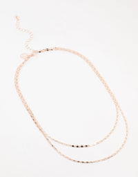 Rose Gold Plated & Black Vintage Chain Layered Necklace - link has visual effect only