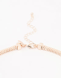 Rose Gold Plated Heavy Square Chain Necklace - link has visual effect only