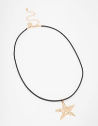 Gold Molten Starfish Necklace - link has visual effect only