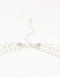 Double Beaded Strand Pearl Jewellery Set - link has visual effect only