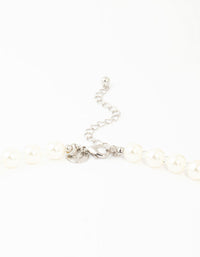 Beaded Graduating Pearl Diamante Necklace - link has visual effect only