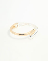 Mixed Metals Swirl Wrist Cuff - link has visual effect only