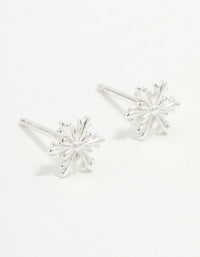 Sterling Silver Snowflake Stud Earrings - link has visual effect only