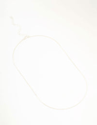 Silver Box Chain Necklace - link has visual effect only