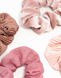 Dark & Light Pink Scrunchies 4-Pack - link has visual effect only