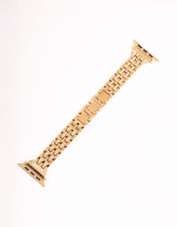 Gold & Diamante Chain Watch Strap 42/44/45 - link has visual effect only