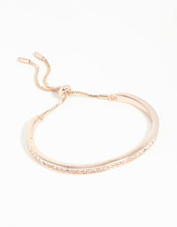 Rose Gold Diamante Toggle Bracelet - link has visual effect only