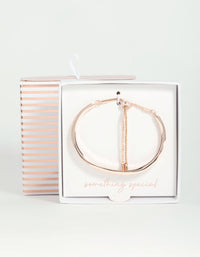 Rose Gold Diamante Toggle Bracelet - link has visual effect only
