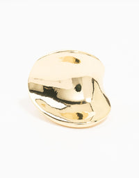 Gold Plated Statement Wave Ring - link has visual effect only