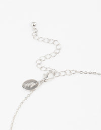 Silver Cross Charm Necklace - link has visual effect only