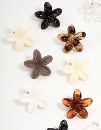 Mini Neutral Frangipani Claw Clips 10-Pack - link has visual effect only