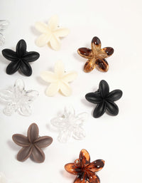 Mini Neutral Frangipani Claw Clips 10-Pack - link has visual effect only