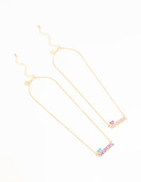 Kids Gold Sisters BFF Necklace - link has visual effect only