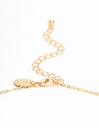 Gold Plated Cubic Zirconia Rings Pendant Necklace - link has visual effect only