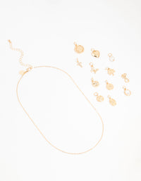 Gold Charm Necklace Advent Calendar - link has visual effect only