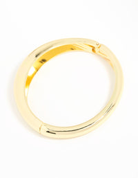 Gold Plated Bold Hinge Bangle - link has visual effect only