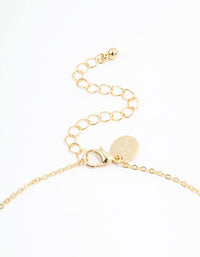 Gold Plated Alternating Small & Medium Flower Necklace - link has visual effect only