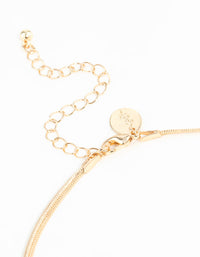 Gold Plated Freshwater Pearl Pendant Snake Chain Necklace - link has visual effect only