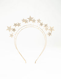 Gold Diamante Star Headband - link has visual effect only