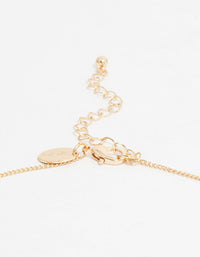 Gold Twist Circle Necklace - link has visual effect only