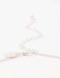 Silver Bar Layered Necklace - link has visual effect only