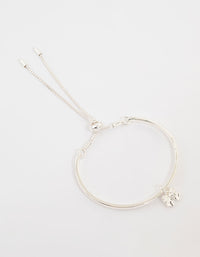 Silver Bow Toggle Bangle - Lovisa