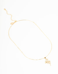 Gold Curved Snake Pendant Necklace - link has visual effect only