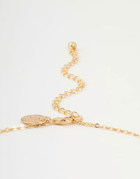 Gold Curved Snake Pendant Necklace - link has visual effect only