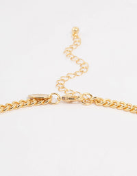 Gold Plated Moon & Boot Charm Necklace - link has visual effect only