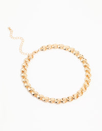 Gold Chain Choker Necklace - link has visual effect only