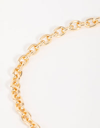 Gold Textured Y-Necklace - link has visual effect only