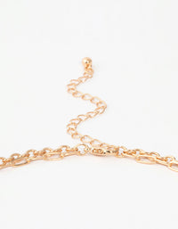 Gold Molten Layered Necklace - link has visual effect only