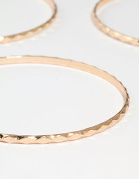 Gold Molten Bangles 7-Pack - link has visual effect only