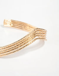 Gold Molten Arrow Arm Cuff - link has visual effect only