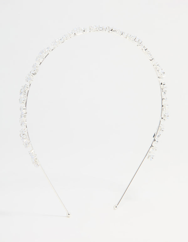 Silver  Wavy Vine Headband