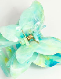 Green Marble Acrylic Butterfly Claw Clip - link has visual effect only