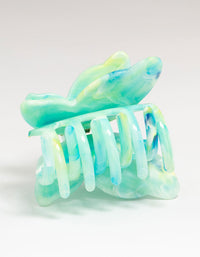 Green Marble Acrylic Butterfly Claw Clip - link has visual effect only