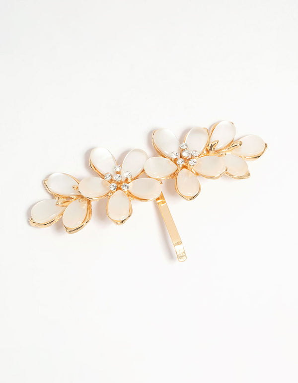 Gold Flower Hair Hook