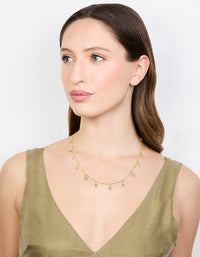 Waterproof Gold Plated Stainless Steel Evil Eye Necklace - link has visual effect only