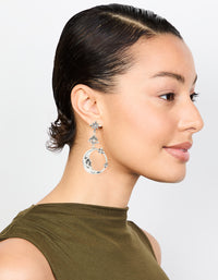 Silver Moon Celestial Drop Earrings - link has visual effect only