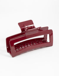 Burgundy Shiny Claw Clip - link has visual effect only