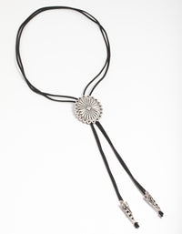 Antique Silver Cord Pendant Y-Necklace - link has visual effect only