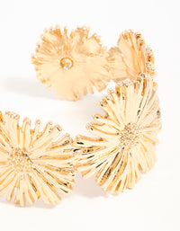 Gold Floral Wrist Cuff - link has visual effect only
