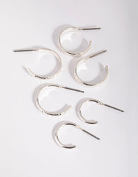 Silver Hoop Earring Pack - link has visual effect only