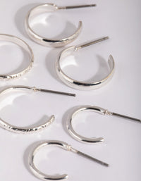 Silver Hoop Earring Pack - link has visual effect only