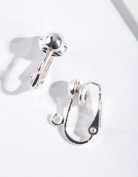 Silver Clip On Converter Earrings - link has visual effect only