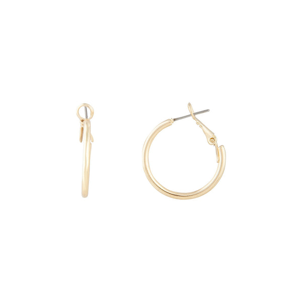 Polished Gold Dainty Hoop Earrings - Lovisa