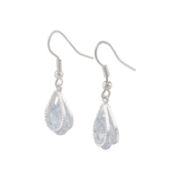 Cubic Zirconia In Silver Teardrop Earrings - link has visual effect only