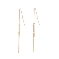 Gold Chain & Bar Drop Earrings - link has visual effect only